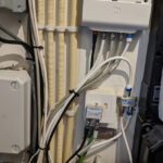 Meterkast netwerk aansluitingen weggewerkt