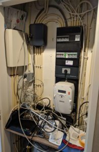 Meterkast netwerkinstallatie voor